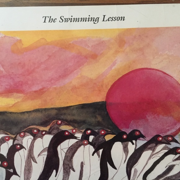 WHERE'S THE BEACH PENGUINS JIM AND BETSEY BURNHAM FOWLER SIGNED PRINT 1991 - Picture 2 of 6